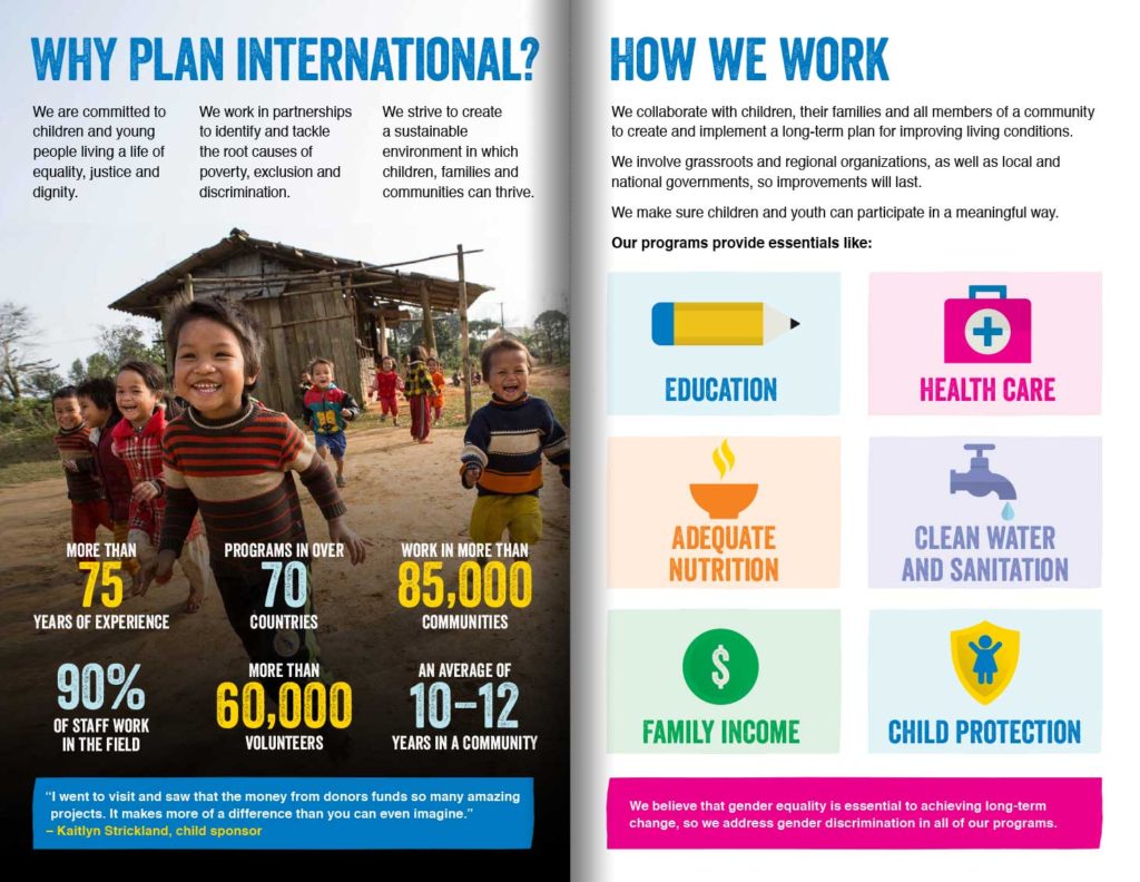 Freewheel Design » Plan International Welcome Brochure